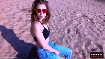 MichaelFrostPro - Michael Frost Pro Public Pleasure: Beach Quickie with Tattooed Teen (18+) Mihanika69