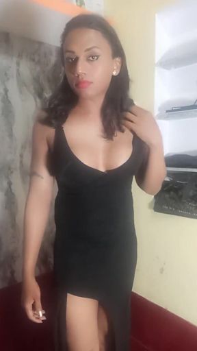 Shemale Take off Dress