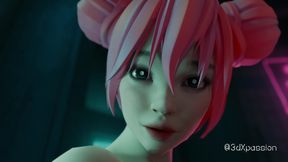 Bonny’s Club Bathroom Hunt - Deepthroat, Cowgirl & Hard Doggystyle Fuck in Neon Dreams