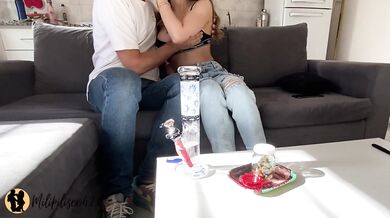 Argentina slut invites me to watch a movie and ends up with a face full of milk