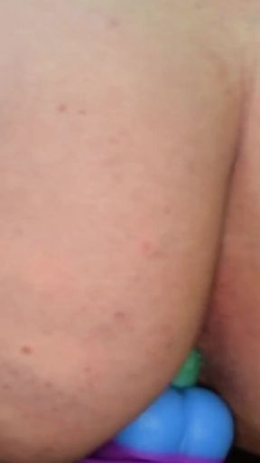 Jaw-dropping moment from "Big ass trans cheerleader riding a dildo"