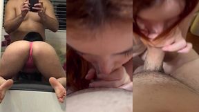 sexy petite latina bien putona con boca mamalona hace un video porno amateur latino culeando rico se traga la verga de su mejor amigo hasta el fondo y le chupa toda la leche. mama puta! (montaje pov)