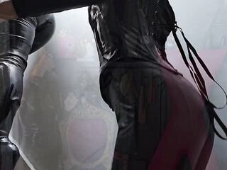 Puppy play double femdom turns into extraordinary SADOMASOCHISM