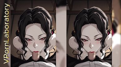 AI cartoon blowjob where gostosa slut shows off her skills