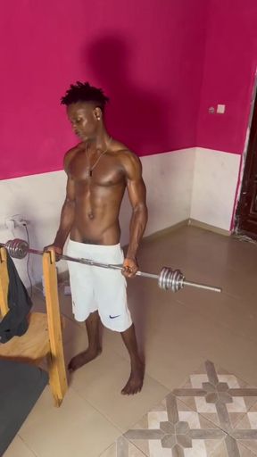 Black Gym Coach Fuckin His Boss Stepson on a Gym Session