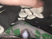 Pulsing Orgasm in My Boxers Under the Blanket before Bed ;p Soaks Through!