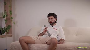 magic wand solo – from big bulge to handsfree cum & explosive male squirt post-cum