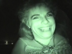 Street Whore Caught On Night Vision Cam Sucking In Car