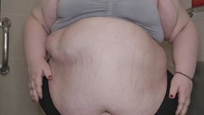 struggling to wash my fat body
