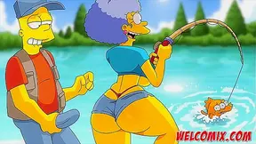 Marge Simpsons Busty Curves Ignite Steamy Hentai Escapades