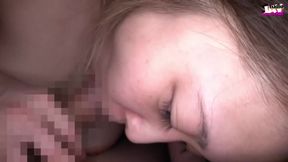 Cheerful Office Lady Grins Takes It to the Base and Savors a Throat Finish - E