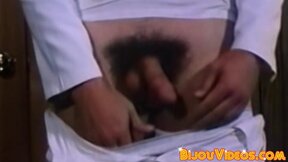 Cute teenagers ass drilled in bareback spitroast threesome