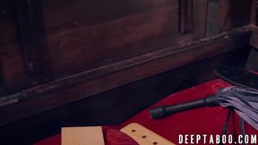 Marley Brinx gets dominated by her stepdad Charles Dera & gets spanked and doggy-styled