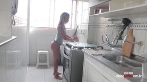 saiu do banho com tesao e enterrou o pau no cuzinho da safada! sol soares e vagninho em um anal alucinante!