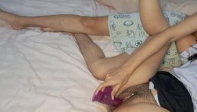 Let Your Girlfriend Help You Put a Dildo in Pussy