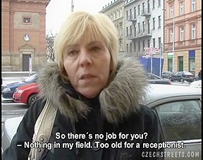 Kinky Czech mature Jitka sucks and gets boned