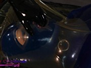Miss Maskerade in Full Latex Vacbed Bondage Domination Play