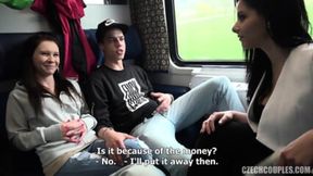 Raw Czech cocks thrusting in sweaty vaginas on a filthy train ride gone wild