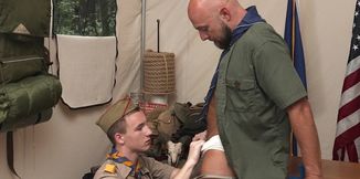 Pledge pounded from behind by a big, meaty daddy