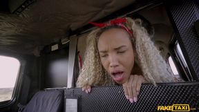 Blonde Dominatrix Surrenders to Wild Taxi Passion