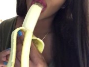 ASMR - Coworker Roleplay - Twerking - Banana Eating - EbonyLovers