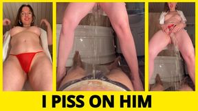 I ORDER HIM TO LIE DOWN AND TAKE MY GOLDEN SHOWER