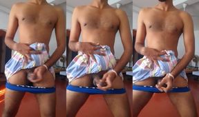 Gay Indian handjob destroys village twink with big dick cum