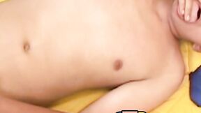 Young latino cums from wanking solo & ass fucking play