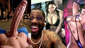 huge fucking transgender bwc cumming thicc fucking loads in public, ai generated