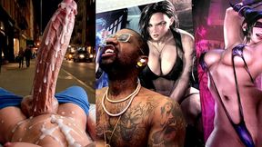 huge fucking transgender bwc cumming thicc fucking loads in public, ai generated