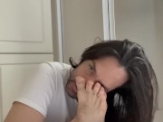 Self foot sniffing worship stinky soles