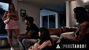 PURE TABOO River Lynn's Stepparents Seduce Obedient Bestie Lana Smalls Behind Her Back