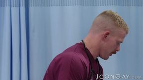 Stud Jack Vidra riding big pierced cock of Drew Sebastian
