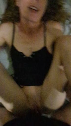 Cheating Curly Haired MILF Begs To Be Bred On Snapchat. Breeding Creampie Dirty Talk