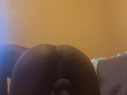 Hung bbc uses butt plug