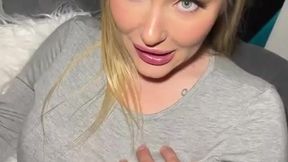 Blond Beauty Seducing Me On Romantic Date