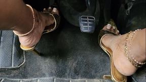 Sensual Tease And Cranking With Stilettos (Footwell)