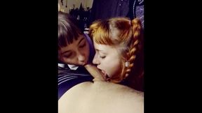 Double The Fun! Laughing And Fucking In Front Of Friends Pov Threesome - Snap Chat