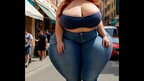 Thick BBW girlfriend 2 (AI generated)