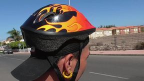 xisco & leo bulgari jerking off under a bridge and are caught by some cyclists - full video!!!