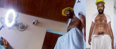 Wetting my Hairy Body