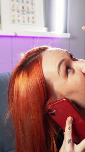 Captivating moment from &quot;Hubby&#039;s on the phone listening to me get fucked by my bull&quot;