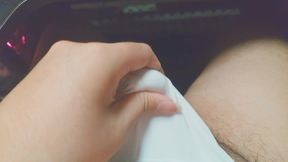 Chub cumming in white underwear