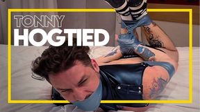 Tonny Hogtied (720p) Gay Bondage - Gay Domination - Hogtie - Tape Bondage - BDSM