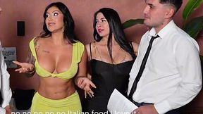 Curvy MILFs go for DP fuck in hardcore 4some fuck