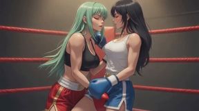 Female Boxing Stories #1B: Mint Green Boxer's Sensual Ring Confession (Animated)
