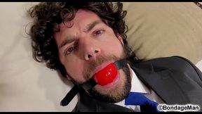 Henry is a very rich business man who love jerking off bound and gagged after work