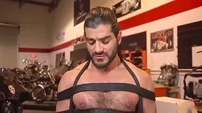 Ali Liam In Juicy Biker Acquires Edged In The Motorcycle Garage