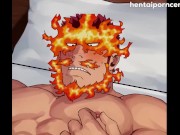 Endeavor jerks off - UNCENSORED HENTAI YAOI - My hero academia