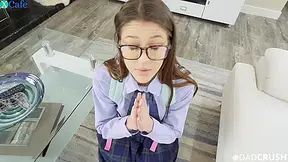 Torrid Naughty College Girl In Glasses Wanks Strong Cock - Catalina Ossa